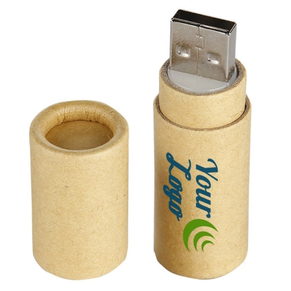 Logo trade promotional items image of: Cardboard USB stick