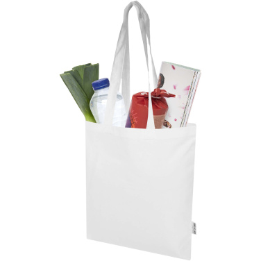 Logo trade advertising products picture of: Madras Blend 140 g/m² GRS recycled cotton tote bag 7L