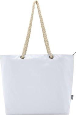Logo trade promotional gifts picture of: Panama GRS recycled beach cooler tote bag with cord handles
