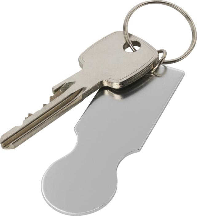 Logo trade corporate gift photo of: Rhea shopping cart keyring