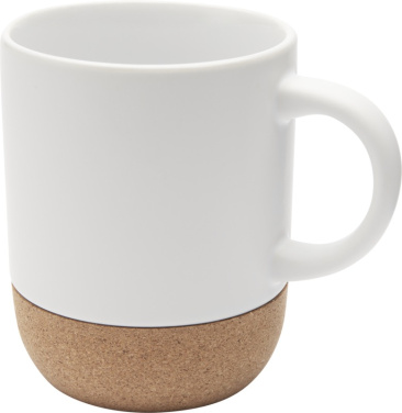 Logo trade promotional gift photo of: Billie 300 ml ceramic mug with cork details and matt finish