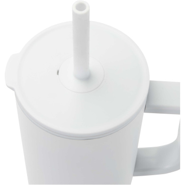 Logo trade promotional item photo of: Brady 900 ml RCS certified insulated tumbler with silicone straw