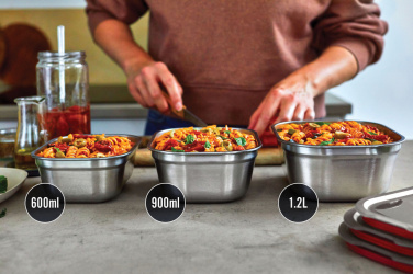 Logo trade promotional items image of: Black+Blum Mealprep Box 3pcs Set Small, Medium, Large