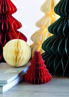 Logo trade advertising products image of: Christmas paper tree hanger