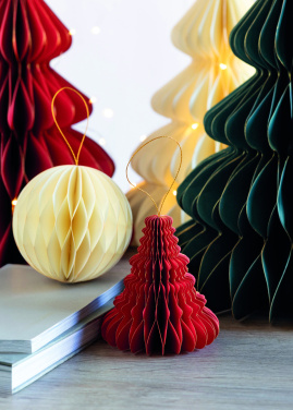 Logo trade advertising products image of: Christmas paper tree hanger