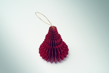 Logo trade corporate gifts image of: Christmas paper tree hanger