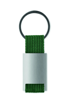 Logo trade promotional gifts picture of: Metal rectangular key ring Espoo