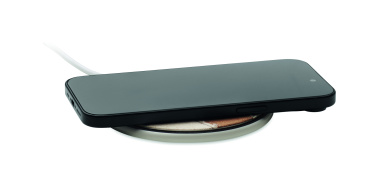 Logo trade promotional gifts picture of: Cork wireless charger 15W