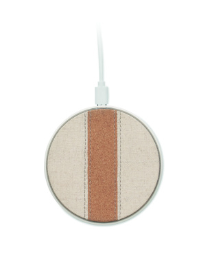 Logotrade promotional products photo of: Cork wireless charger 15W