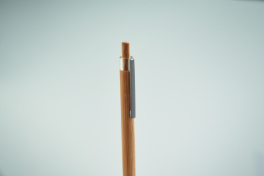 Logo trade promotional product photo of: Push button bamboo pen