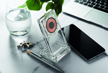 Logo trade promotional items image of: Acrylic wireless charger 15W