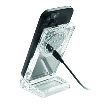 Logo trade corporate gift photo of: Acrylic wireless charger 15W
