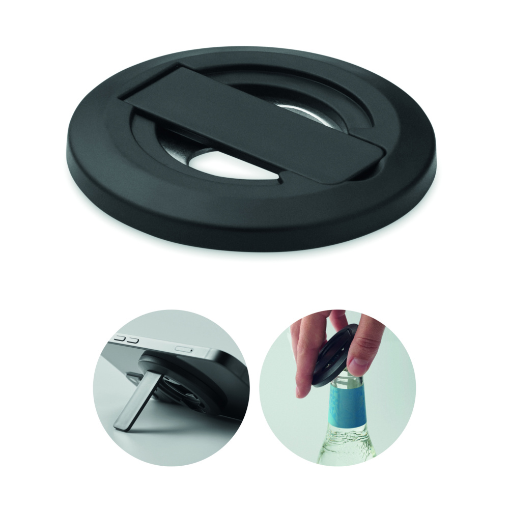 Logo trade corporate gift photo of: Phone holder and bottle opener