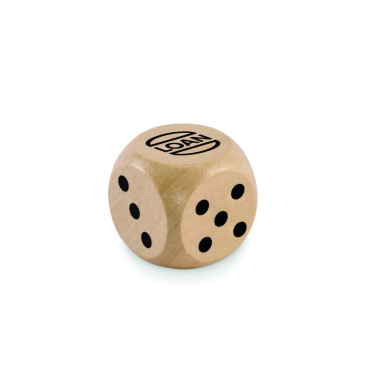 Logotrade business gift image of: Schima wooden dice 3cm dia