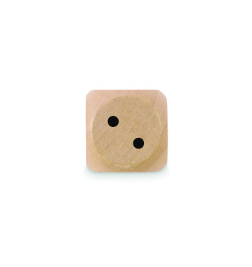 Logotrade promotional merchandise photo of: Schima wooden dice 3cm dia