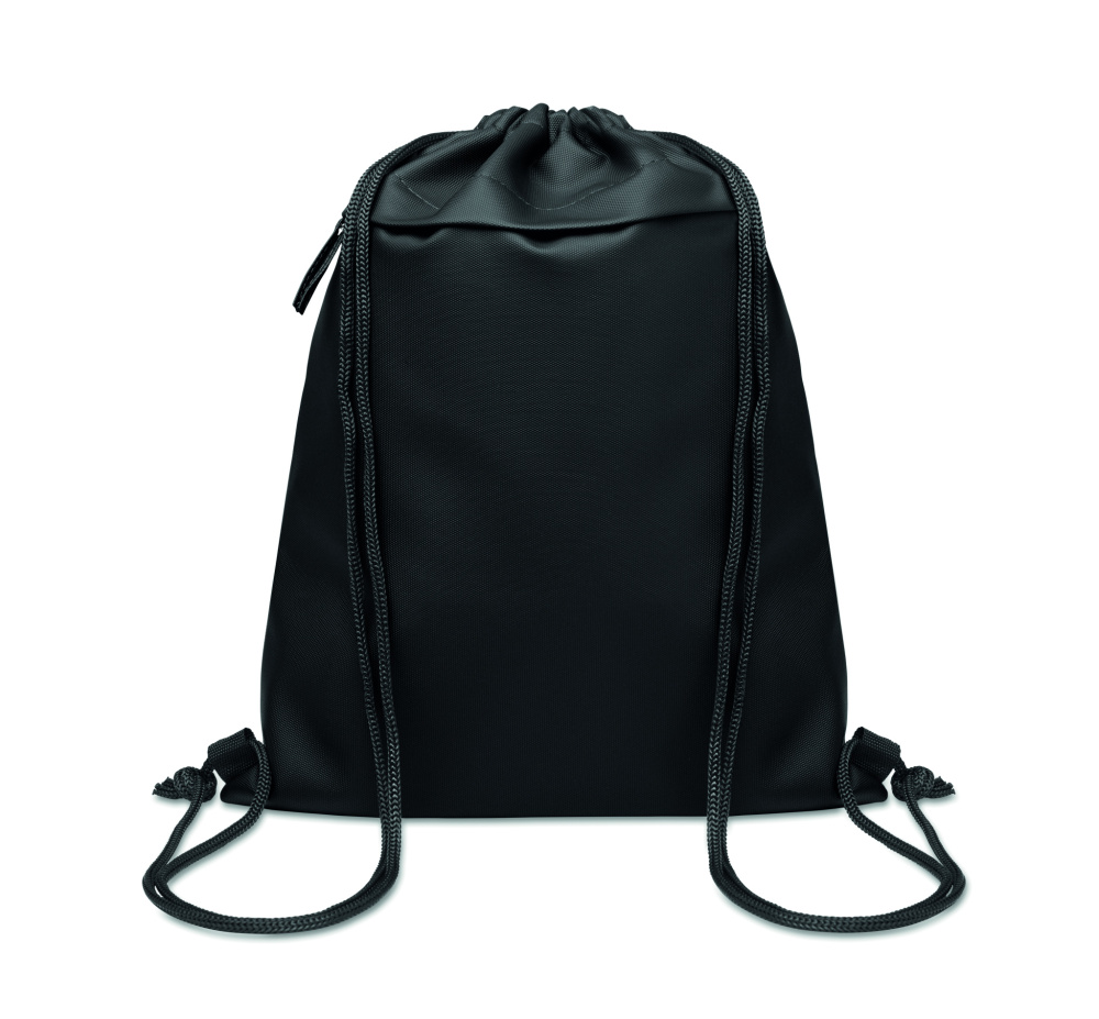 Logo trade promotional merchandise photo of: Drawstring bag in 600D RPET