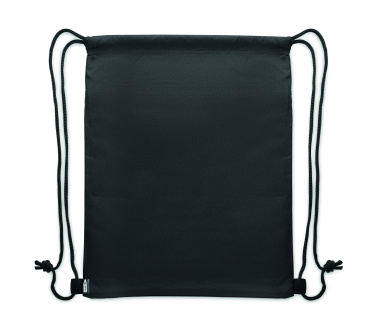 Logo trade promotional merchandise picture of: Drawstring bag in 600D RPET