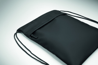 Logo trade advertising products image of: Drawstring bag in 600D RPET