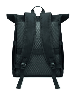 Logotrade promotional merchandise photo of: Rolltop laptop rucksack 600D