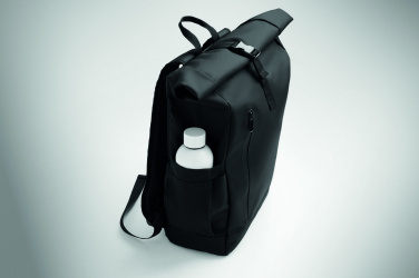Logo trade promotional merchandise picture of: Rolltop laptop rucksack 600D