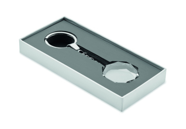 Logotrade business gifts photo of: Glass round award key ring