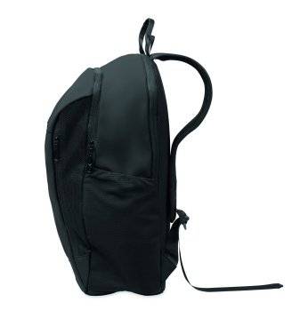 Logo trade promotional merchandise image of: 15" soft PU laptop backpack