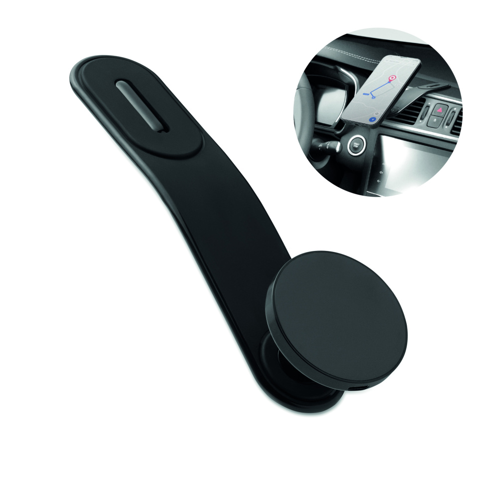 Logo trade business gifts image of: 15W magnetic car charger