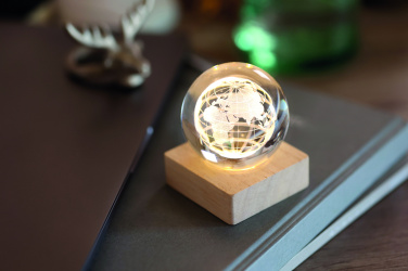 Logo trade promotional products image of: LED globe glass ball