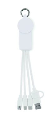 Logo trade promotional merchandise photo of: 2 in 1 charging cable type-C
