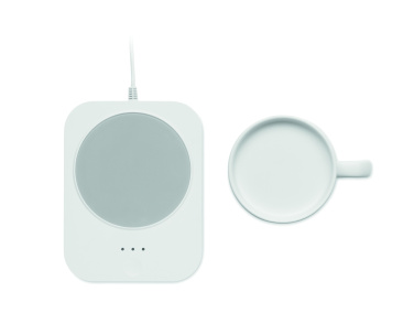 Logotrade promotional merchandise picture of: Wireless charger mug warmer set