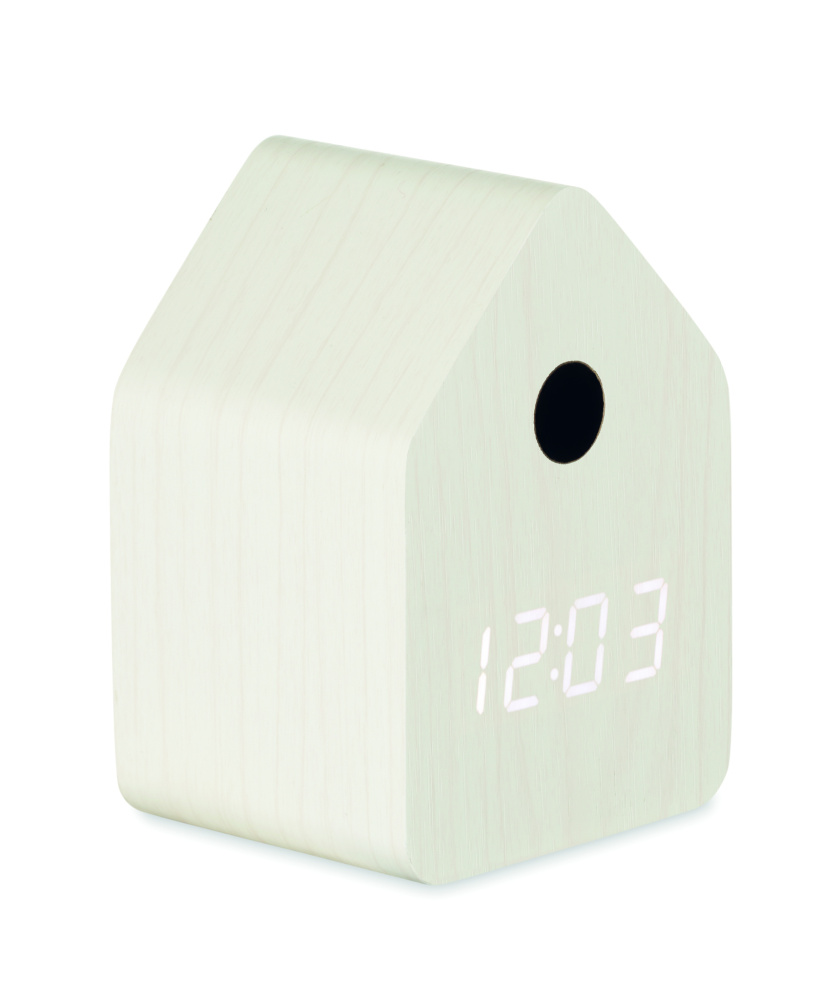 Logo trade promotional merchandise photo of: MDF cuckoo alarm clock