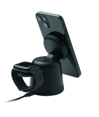 Logotrade advertising products photo of: 3 in 1 wireless charger 15W