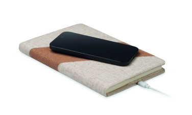 Logotrade corporate gift picture of: A5 notebook with 15W charger