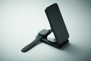 Logo trade promotional giveaways image of: 3 in 1 wireless charger 15W