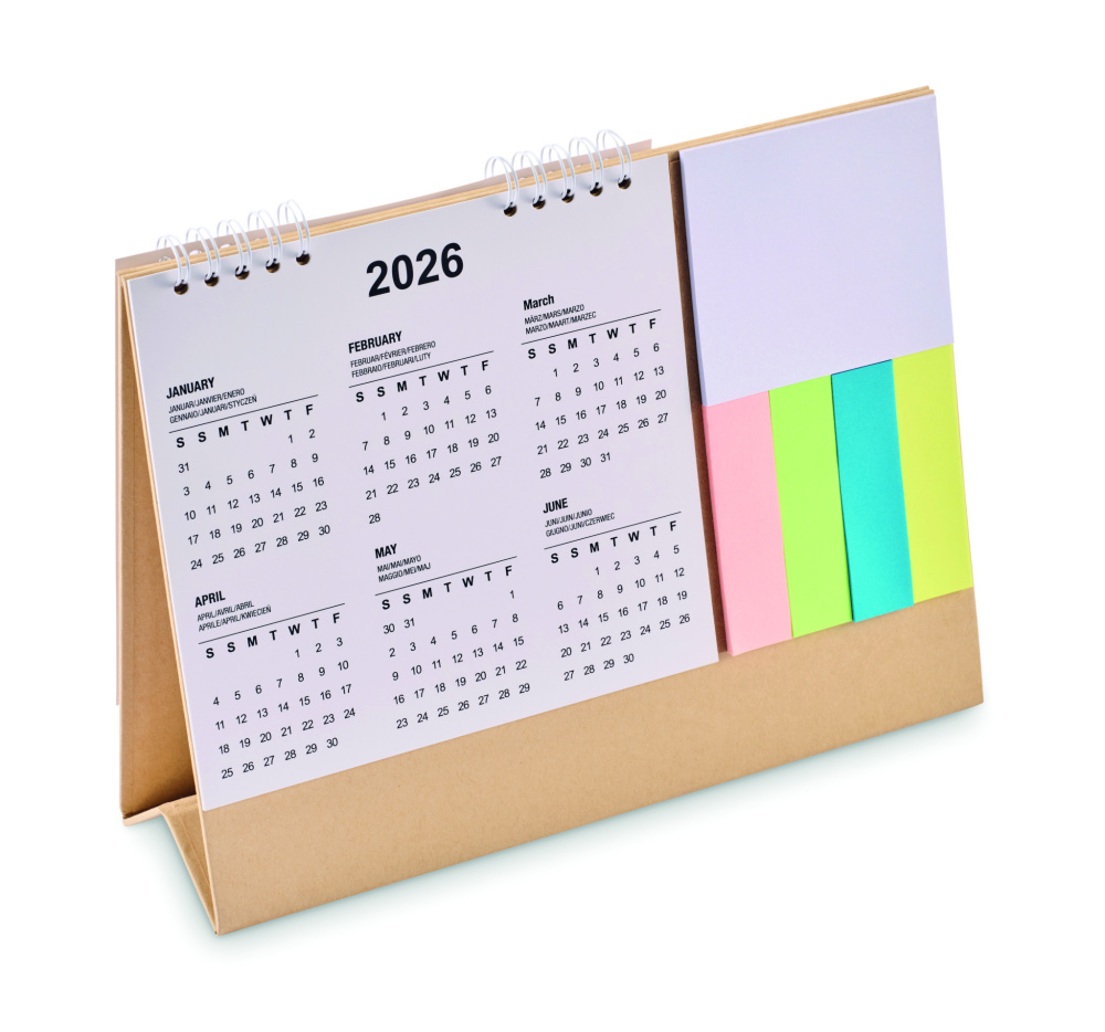 Logotrade promotional gift picture of: Desk calendar with memo pad