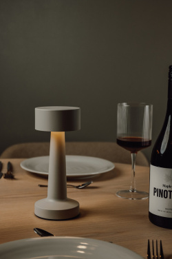 Logo trade promotional merchandise photo of: VINGA Maris RCS recycled ABS table lamp