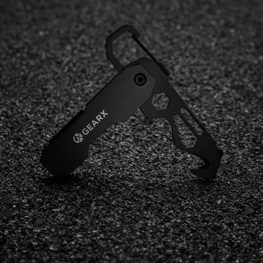 Logotrade advertising product picture of: Gear X foldable EDC tool with carabiner and parcel cutter