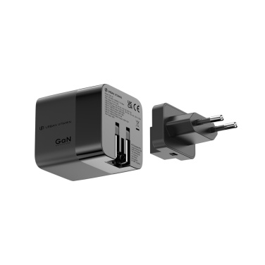Logotrade promotional giveaway image of: Urban Vitamin Mendocino 65W GaN charger retractable cable