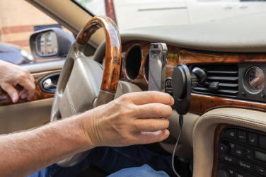 Logotrade advertising product image of: PowerCruze RCS rplastic 15W magnetic charging car holder