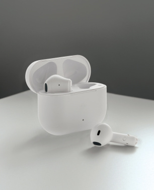 Logo trade promotional products picture of: Tunevo RCS recycled plastic wireless earbuds