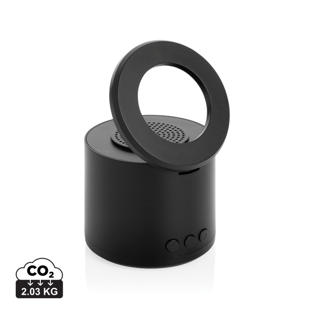 Logo trade corporate gift photo of: Magpulse RCS recycled plastic 3W speaker w/magnetic holder