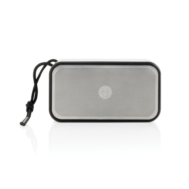Logo trade corporate gift photo of: Swiss Peak RCS recycled aluminium 10W bass speaker