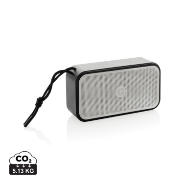 Logo trade advertising product photo of: Swiss Peak RCS recycled aluminium 10W bass speaker