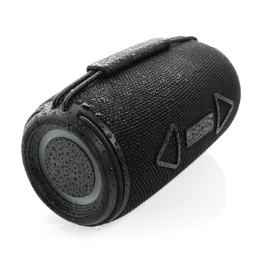 Logo trade promotional merchandise picture of: Prisma RCS recycled plastic IPX 4 waterpoof 16W speaker