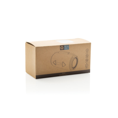 Logo trade promotional product photo of: Prisma RCS recycled plastic IPX 4 waterpoof 16W speaker