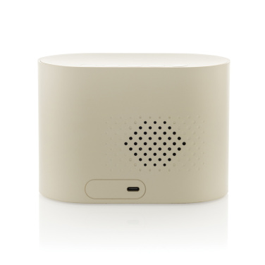 Logo trade promotional products picture of: LumaRise RCS reycled plastic white noise alarm clock