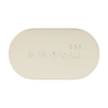 Logo trade promotional products image of: LumaRise RCS reycled plastic white noise alarm clock