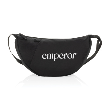 Logo trade promotional merchandise photo of: Crescent XL AWARE™ RPET half moon sling bag