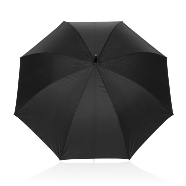 Logotrade promotional product picture of: Swiss Peak Vero Aware™ RPET 25” umbrella w luxe handle