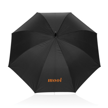 Logotrade advertising products photo of: Swiss Peak Vero Aware™ RPET 25” umbrella w luxe handle